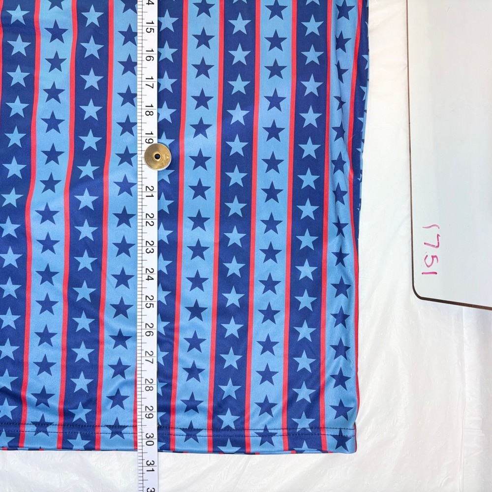 Umbro USA Soccer Jersey Stars and Stripes Blue Red Polo Shirt Large New - Picture 5 of 11